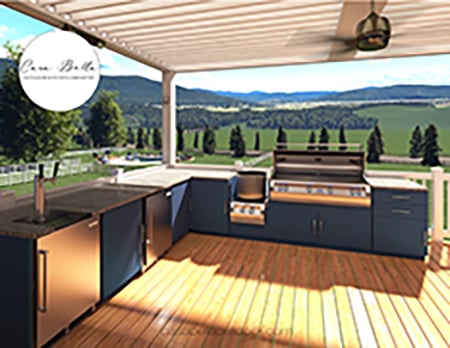 modular outdoor kitchen