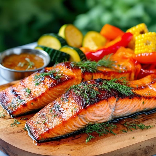 Smoky Maple Glazed BBQ Salmon: A Flavorful Delight