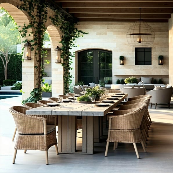 What kinds of cabinets can you use in an outdoor kitchen?