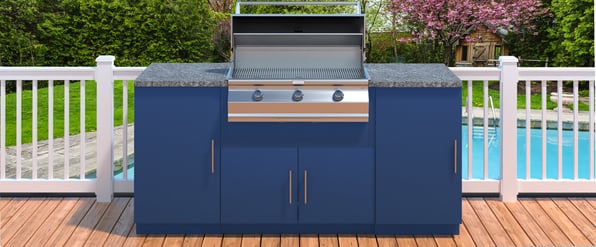 small outdoor kitchen